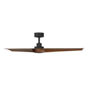 Brilliance 52" One Light Ceiling Fan, Matte Black/Distressed Koa