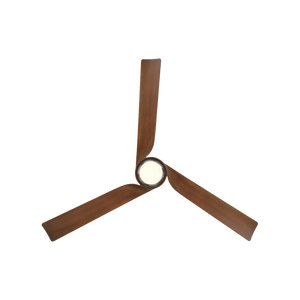 Brilliance 52" One Light Ceiling Fan, Matte Black/Distressed Koa