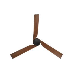 Brilliance 52" One Light Ceiling Fan, Matte Black/Distressed Koa