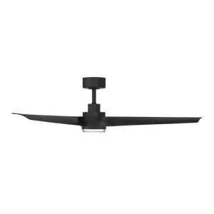 Brilliance 52" One Light Ceiling Fan, Matte Black