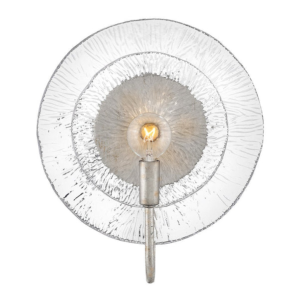 Rene 10" Medium Single Light Sconce, Glacial