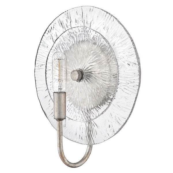 Rene 10" Medium Single Light Sconce, Glacial