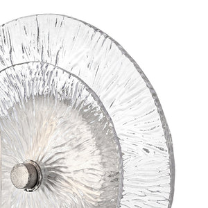 Rene 10" One Light Medium Sconce, Glacial