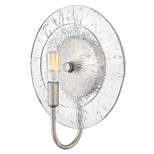 Rene 10" One Light Medium Sconce, Glacial