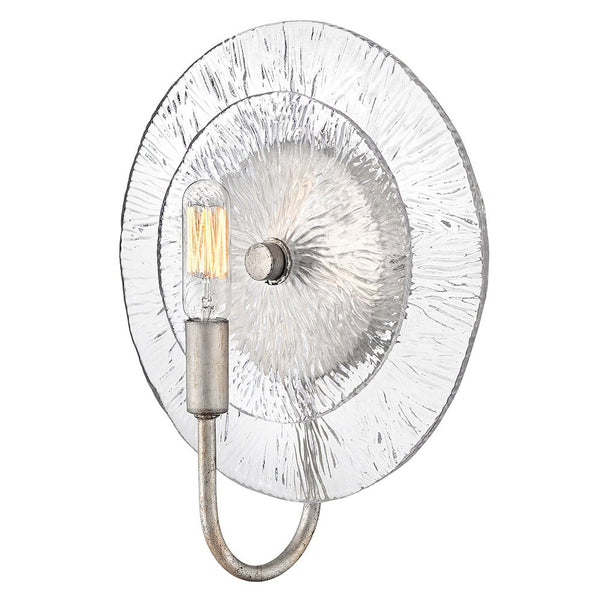 Rene 10" Medium Single Light Sconce, Glacial