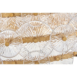 Rene 30" Six Lights Medium Drum Chandelier, Distressed Brass