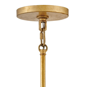 Rene 30" Six Lights Medium Drum Chandelier, Distressed Brass