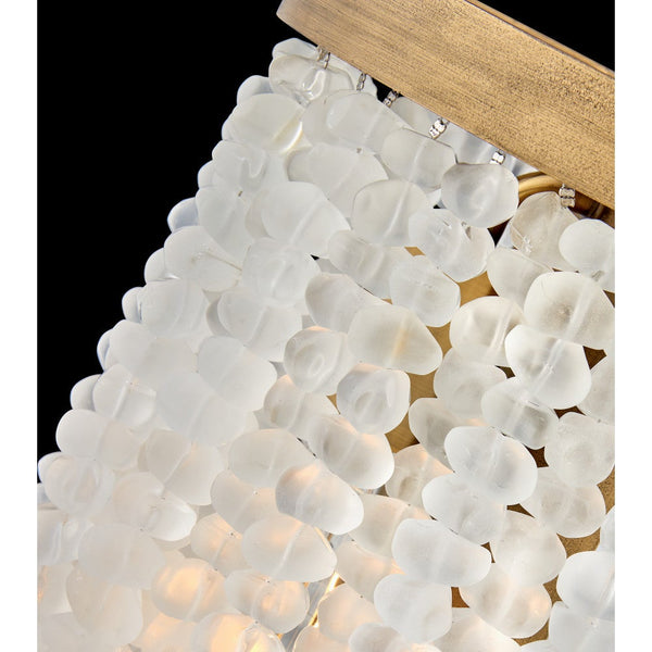 Estie 16" Three Lights Medium Convertible Semi-Flush Mount, Piastra Gold