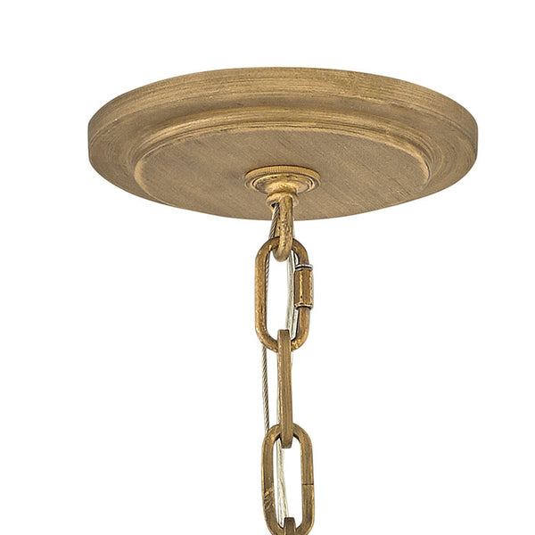 Dune 32" Eight Lights Medium Single Tier Chandelier, Burnished Gold