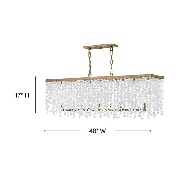 Dune 48" Five Lights Medium Linear, Burnished Gold
