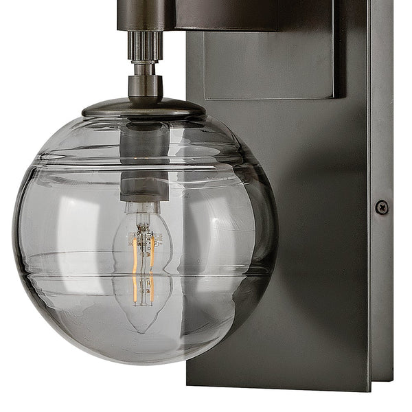 Oberon 7" Two Lights Medium Sconce, Black Oxide