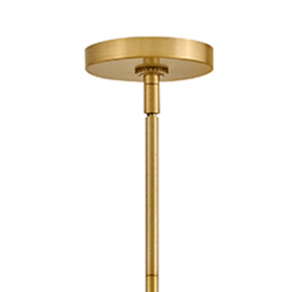 Oberon 48" Eight Lights Large Adjustable Single Tier Chandelier, Heritage Brass