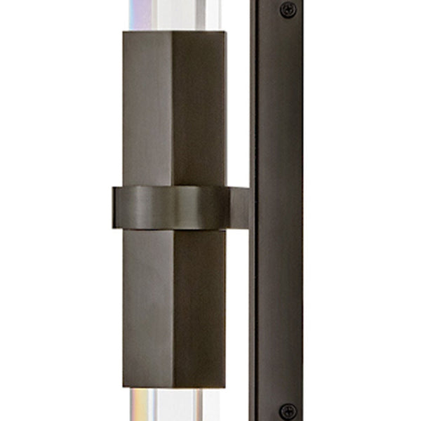 Cecily 5" Two Lights Large LED Sconce, Black Oxide