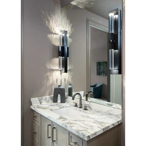Cecily 5" Two Lights Large LED Sconce, Black Oxide