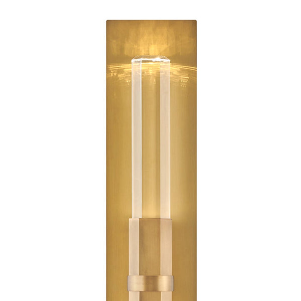 Cecily 5" Two Lights Large LED Sconce, Heritage Brass