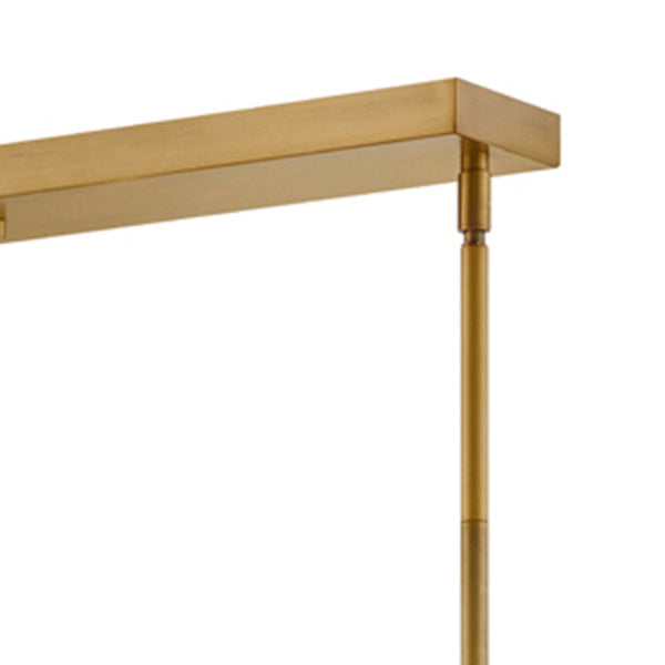 Cecily 54" Ten Lights Large LED Linear, Heritage Brass