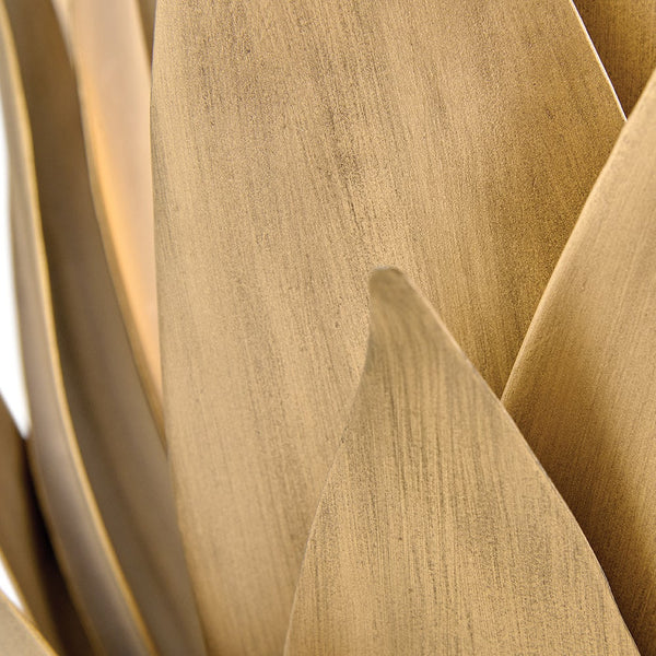 Agave 12" Two Lights Large Sconce, Burnished Gold