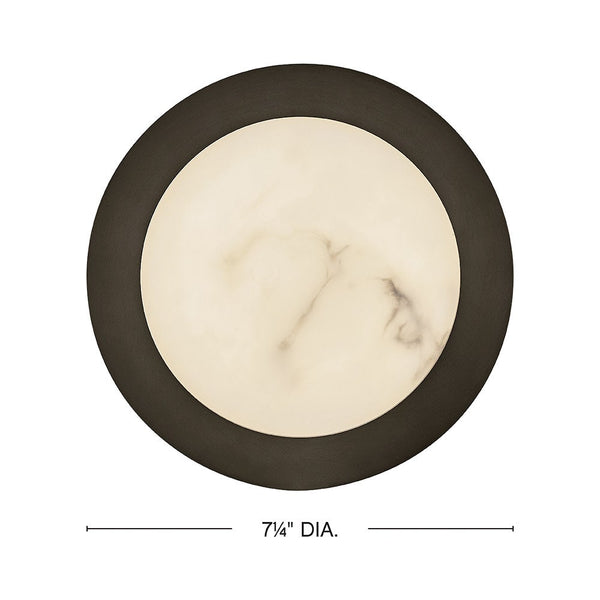 Cava 7 Small Sconce, Black Oxide