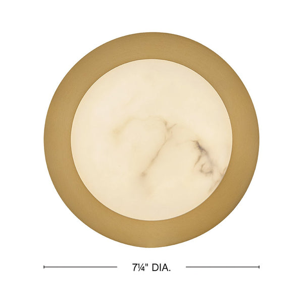 Cava 7 Small Sconce, Lacquered Brass