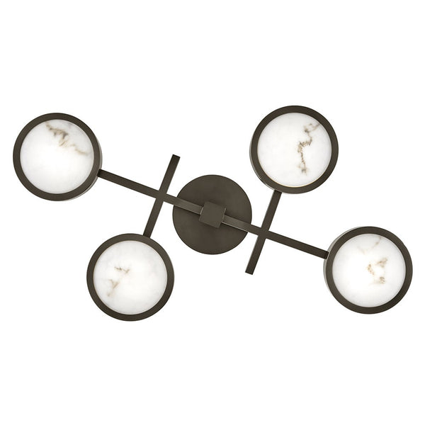 Cava 30" Large Flush Mount, Black Oxide