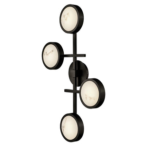Cava 30" Large Flush Mount, Black Oxide
