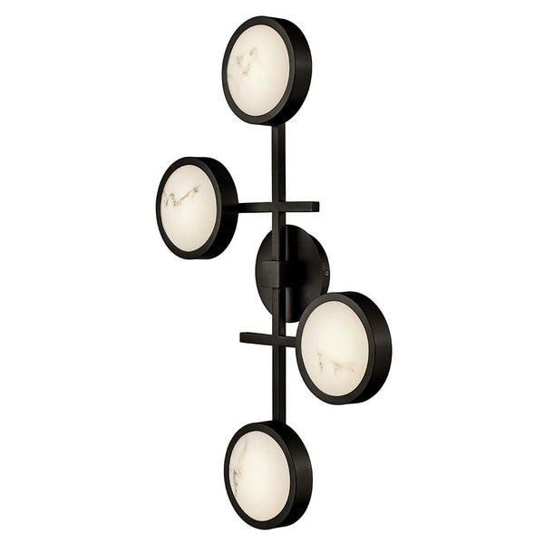 Cava 30" Large Flush Mount, Black Oxide