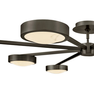 Cava 50" Large Convertible Semi-Flush Mount, Black Oxide