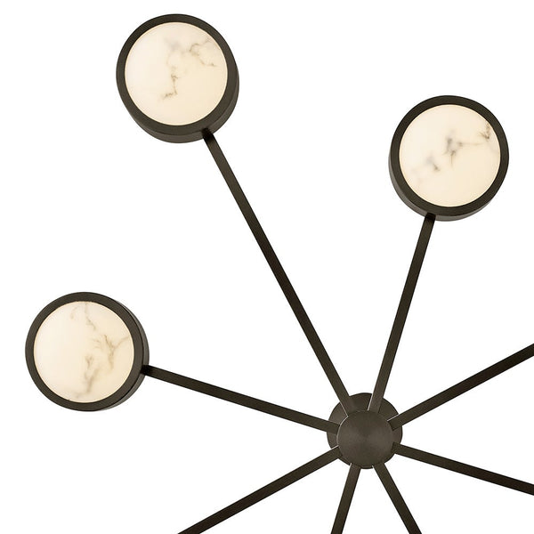 Cava 50" Large Convertible Semi-Flush Mount, Black Oxide