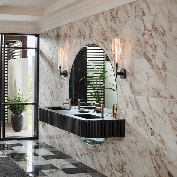 Cosette 5" Large Single Light Sconce, Black Oxide