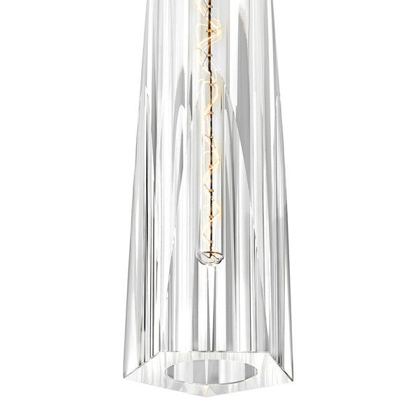 Cosette 5" Large Single Light Sconce, Heritage Brass / Clear Crystal