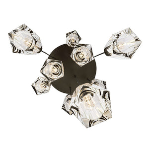 Cosette 20" Nine Lights Large Adjustable Pendant, Black Oxide