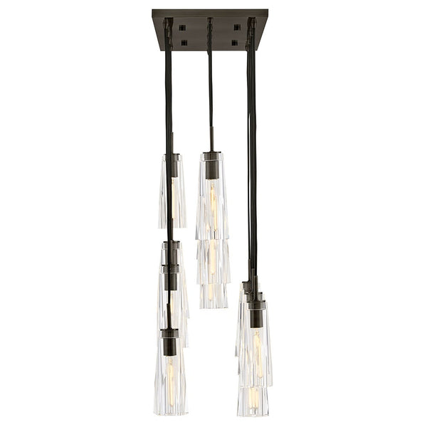 Cosette 46" Thirteen Lights Medium Linear, Black Oxide