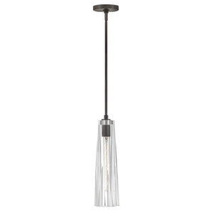 Cosette 5" One Light Large Adjustable Pendant, Black Oxide