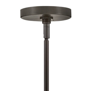 Cosette 5" One Light Large Adjustable Pendant, Black Oxide
