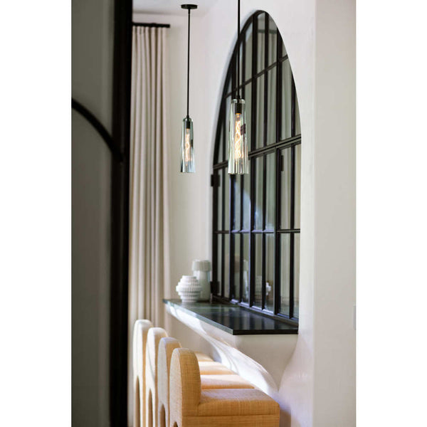 Cosette 5" One Light Large Adjustable Pendant, Black Oxide