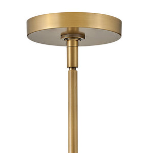 Cosette 5" One Light Large Adjustable Pendant, Heritage Brass