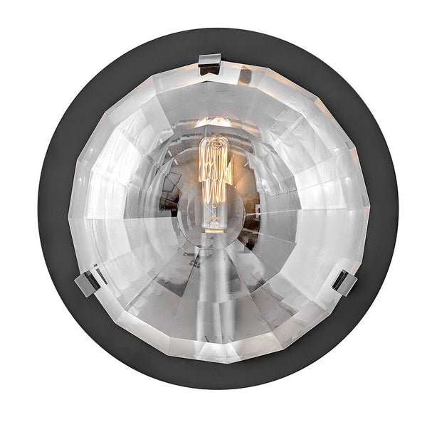 Nala 9" One Light Small Single Light Sconce, Black