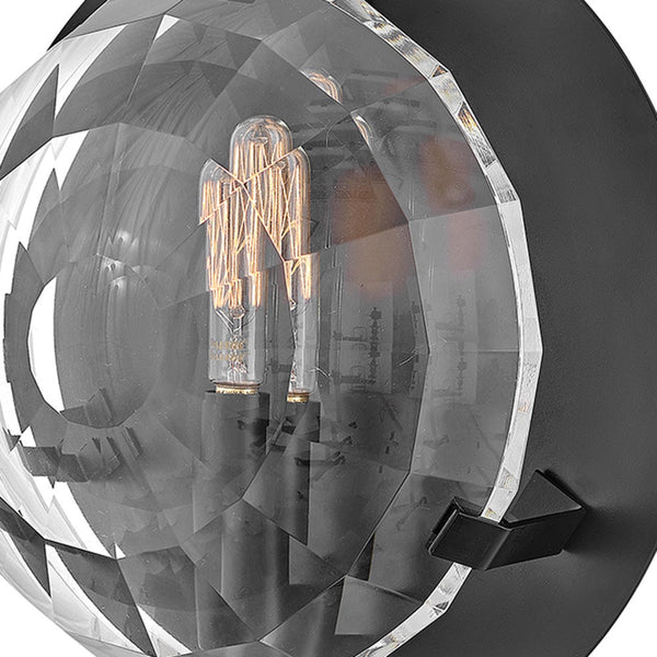 Nala 9" One Light Small Single Light Sconce, Black