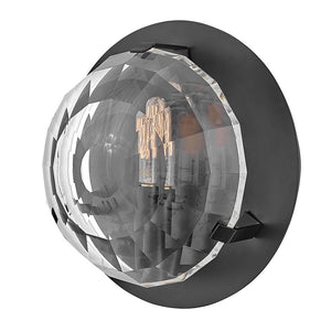 Nala 9" One Light Small Sconce, Black
