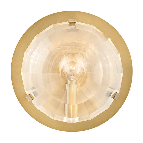 Nala 9" One Light Small Single Light Sconce, Heritage Brass