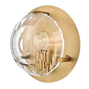 Nala 9" One Light Small Sconce, Heritage Brass