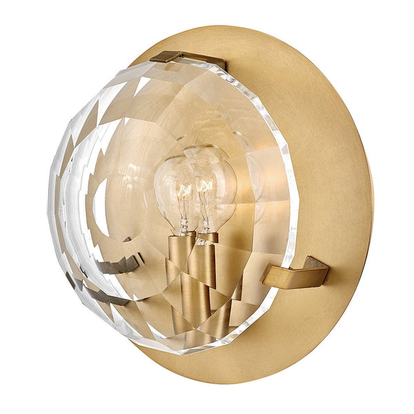 Nala 9" One Light Small Single Light Sconce, Heritage Brass