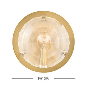 Nala 9" One Light Small Sconce, Heritage Brass