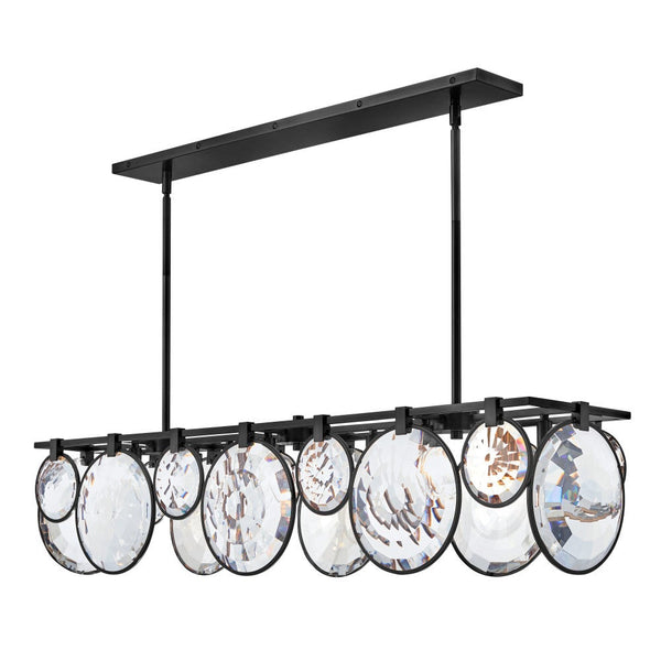 Nala 50" Eight Lights Medium Linear, Black