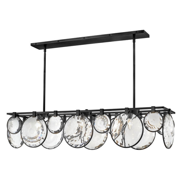 Nala 50" Eight Lights Medium Linear, Black