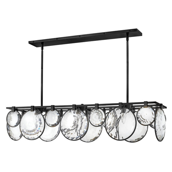 Nala 50" Eight Lights Medium Linear, Black
