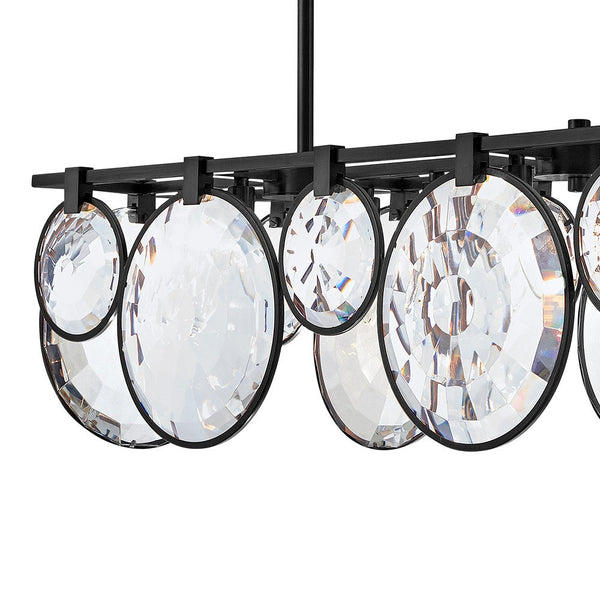 Nala 50" Eight Lights Medium Linear, Black