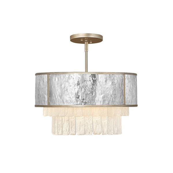 Reverie 20" Four Lights Large Convertible Pendant, Champagne Gold