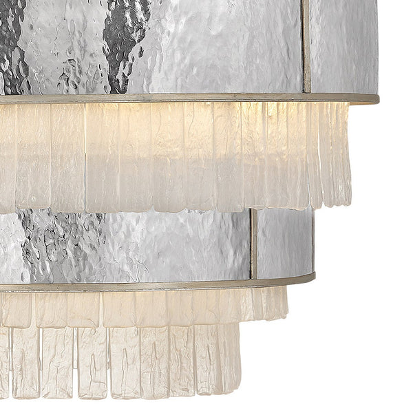 Reverie 32" Twelve Lights Medium Multi Tier Chandelier, Champagne Gold