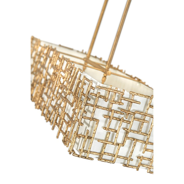 Farrah 48" Eight Lights Medium Linear, Burnished Gold